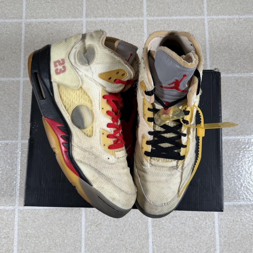 Nike Air Jordan 5 Retro SP Off-White Sail Size 13 OG Box DH8565-100